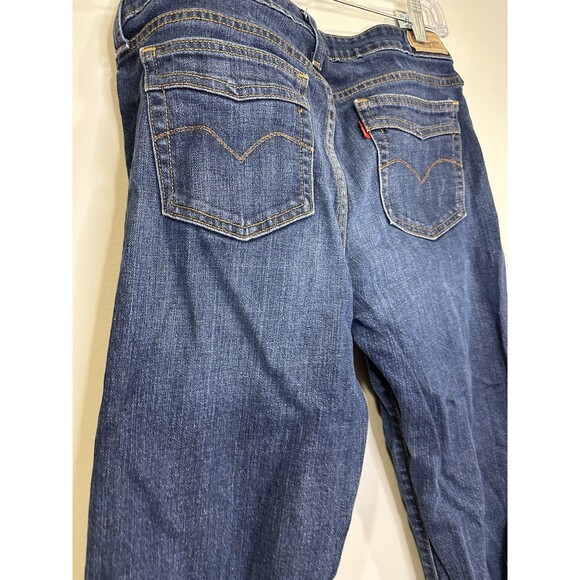 Levis 545 Jeans Size 10 Ladies Low Boot Cut Stretch‎ Blue Denim Bootcut - Picture 13 of 16